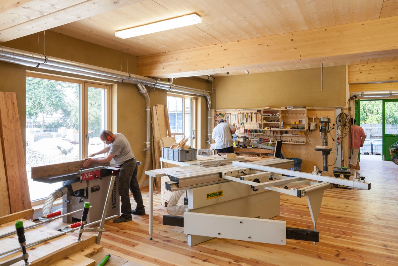 Wood workshop in the House of Learning