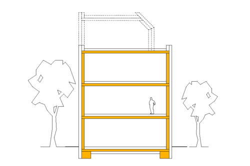 Baustoffe für Konstruktion Grafik