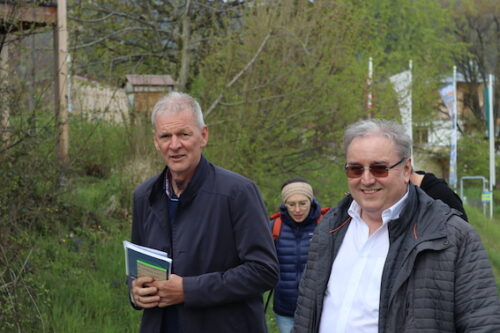 Martin Aichholzer und Vinzenz Harrer beim Gehen